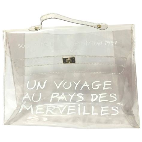 vintage transparent hermes|Hermes Clear Bag .